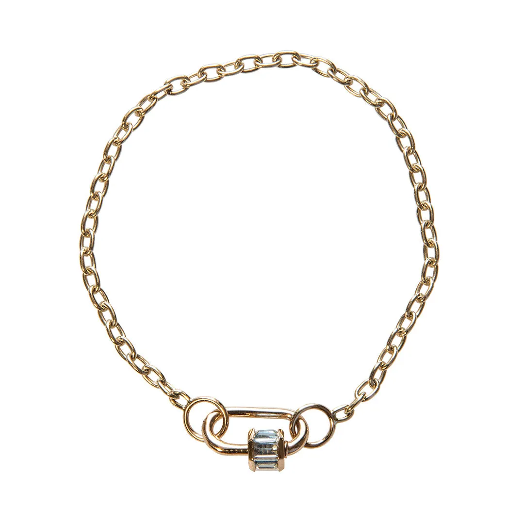 Marla Aaron 14K Gold Pulley Chain Bracelet