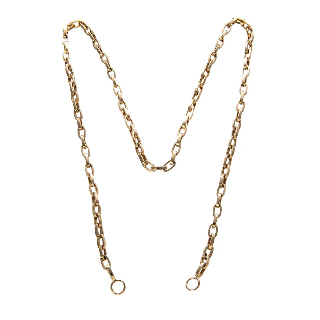 Marla Aaron 14K Yellow Gold Biker Chain Necklace Croghans