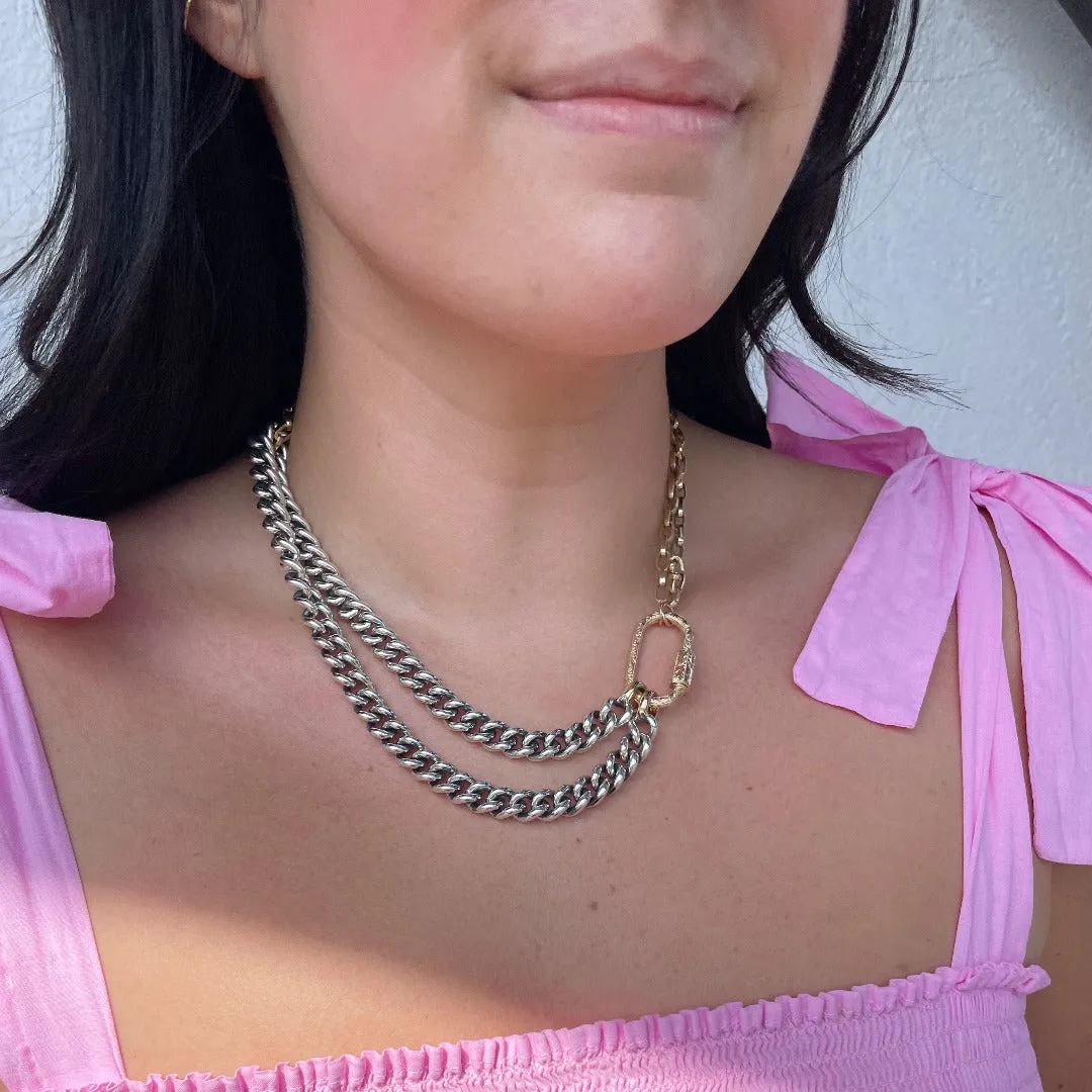 Marla Aaron 14K Yellow Gold Biker Chain Necklace Croghans