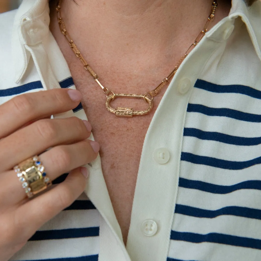Marla Aaron 14K Yellow Gold Meander Chain Necklace Croghans