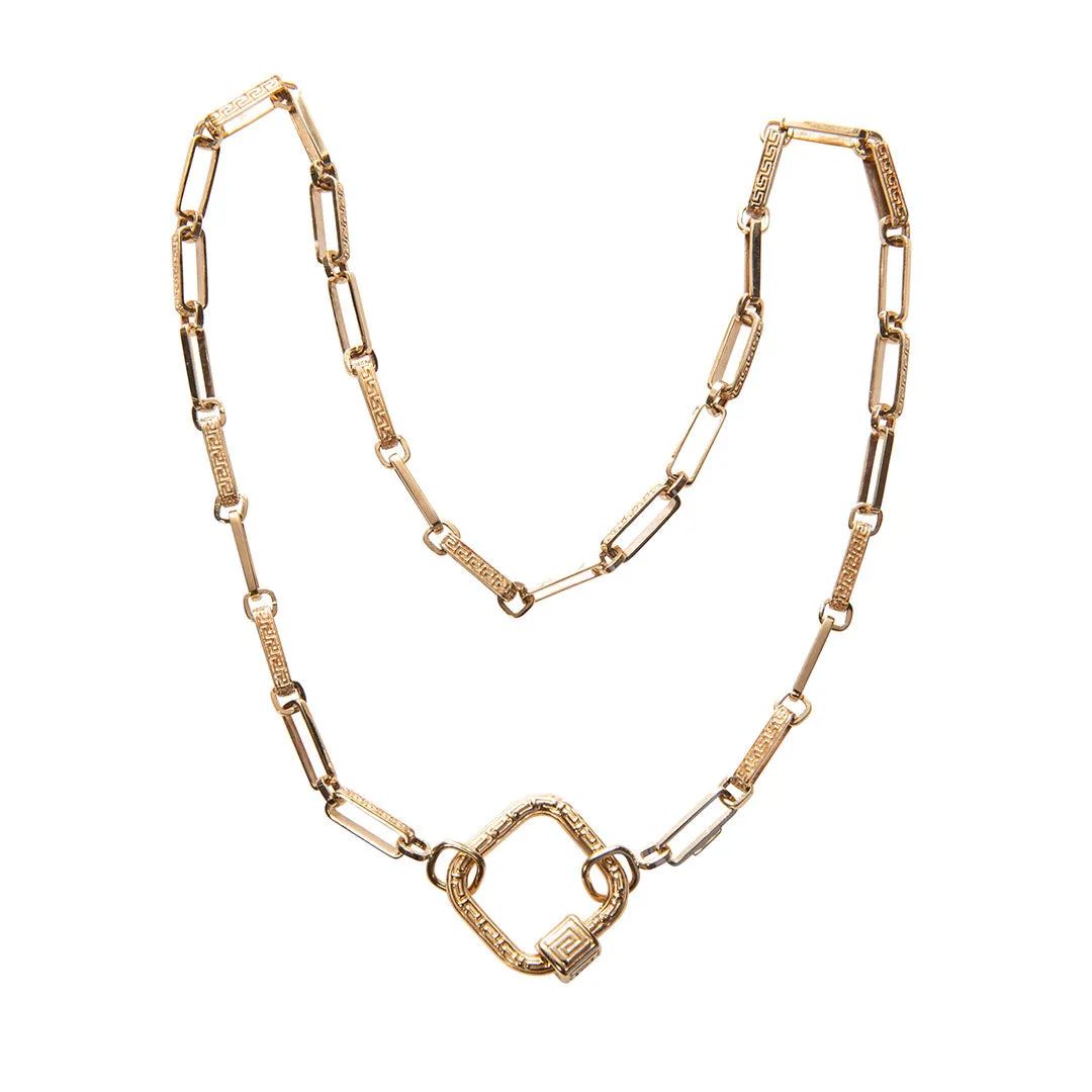 Marla Aaron 14K Yellow Gold Meander Chain Necklace Croghans