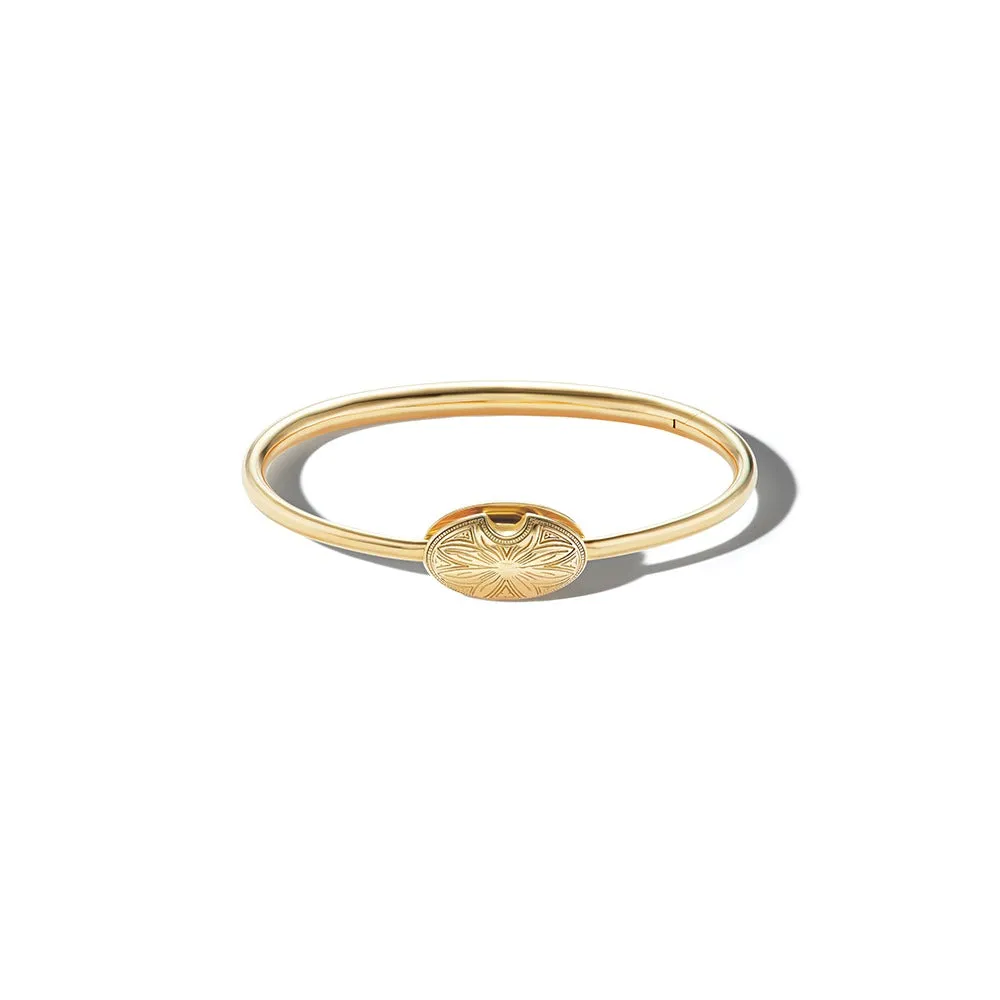 Marla Aaron 18K Yellow Gold Oval Musgrave Bracelet
