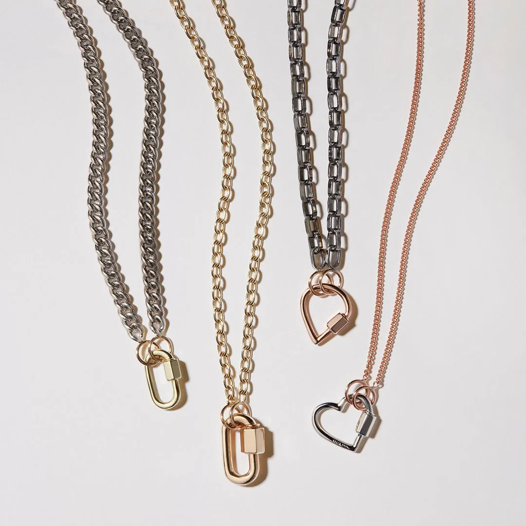 Marla Aaron Blackened Silver Biker Chain Necklace Croghans
