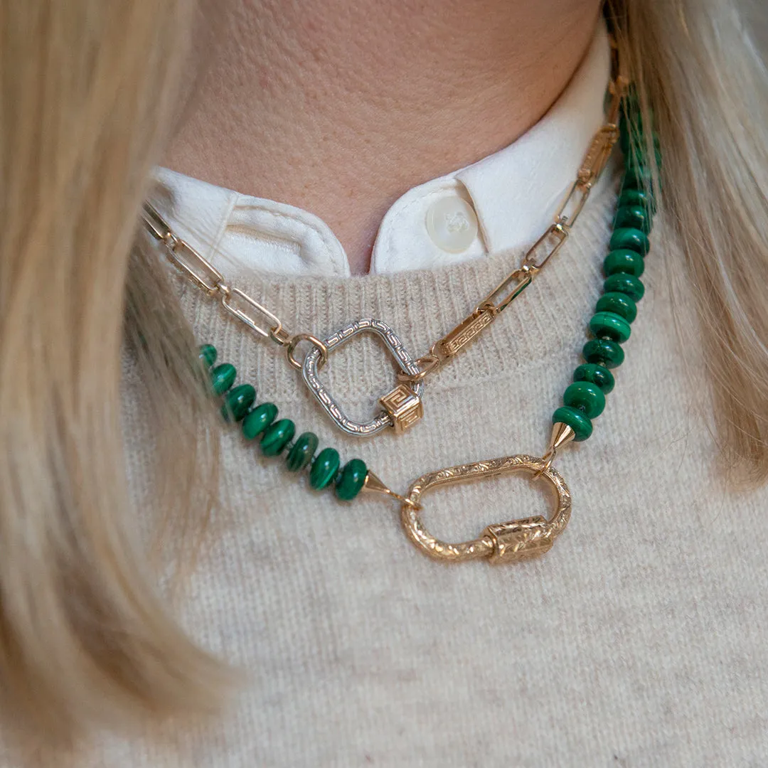 Marla Aaron Malachite Rondelle Strand Croghans