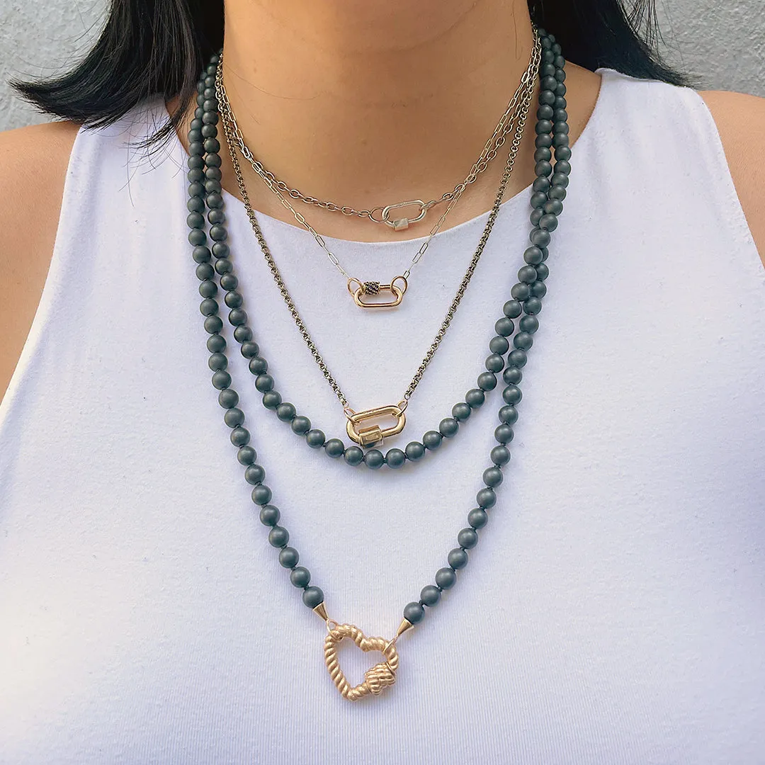 Marla Aaron Silver Rolo Chain Necklace Croghans