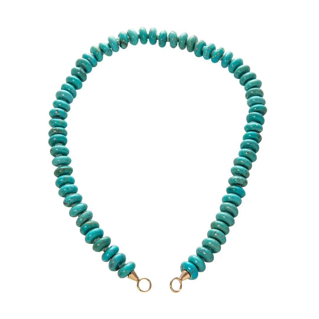 Marla Aaron Turquoise Rondelle Strand Croghans
