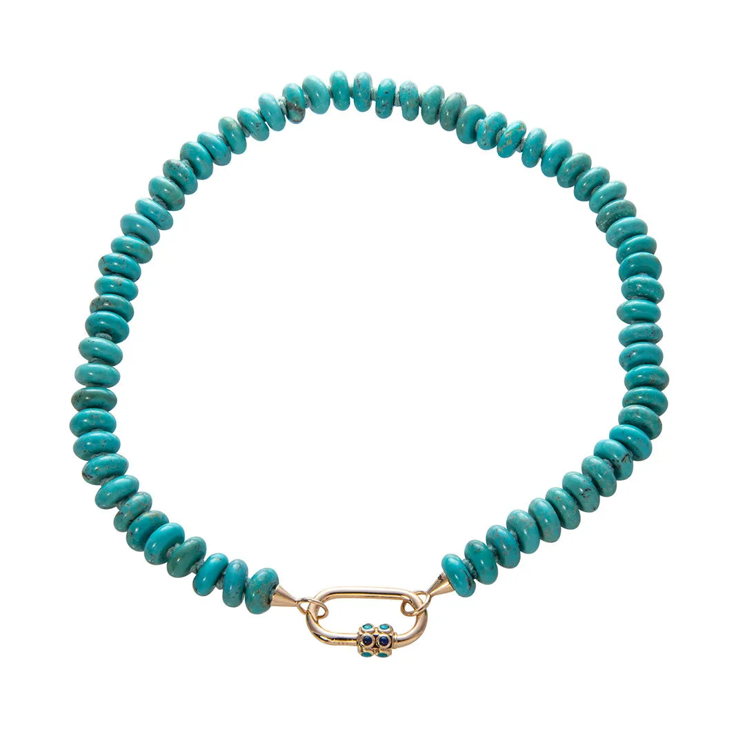 Marla Aaron Turquoise Rondelle Strand Croghans