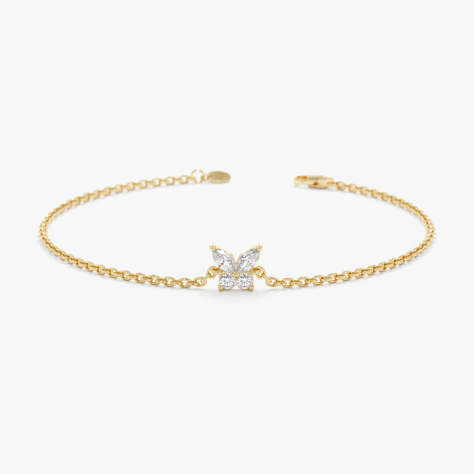 Marquise Diamonds Butterfly Bracelet, Mariposa SARAHELISE