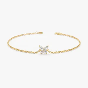 Marquise Diamonds Butterfly Bracelet, Mariposa SARAHELISE