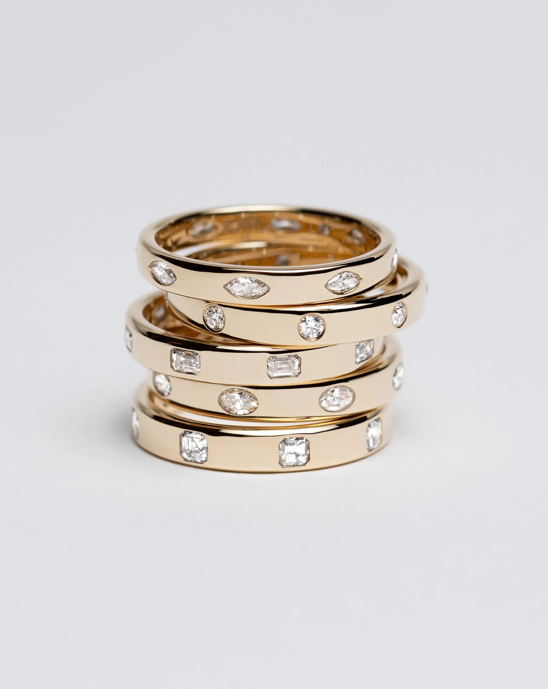 Marquise Luxe Inlay Eternity Band Ring Concierge