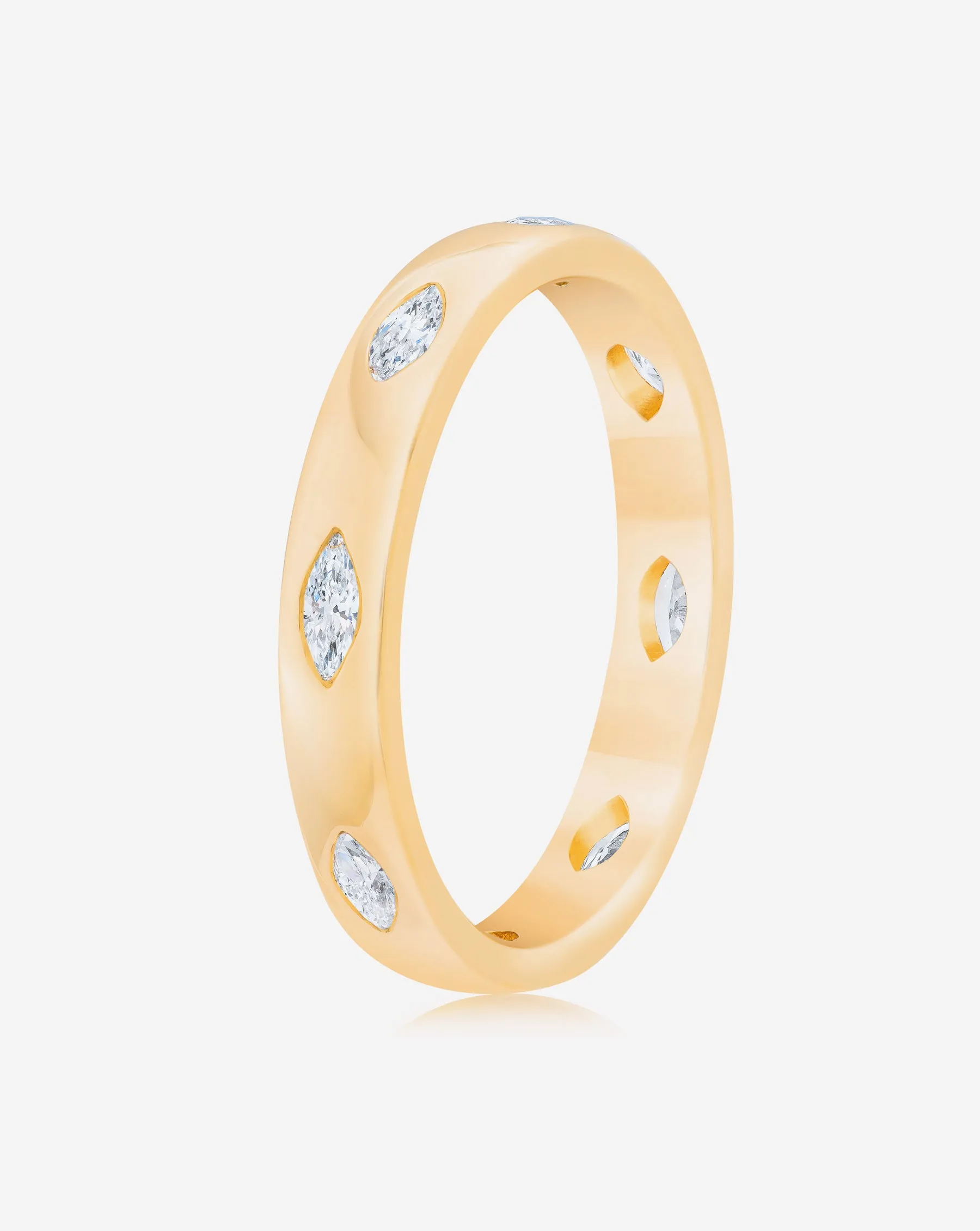 Marquise Luxe Inlay Eternity Band Ring Concierge