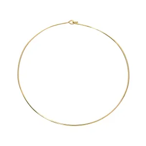 Mazza 14K Yellow Gold 2mm Wire Collar Necklace Croghans