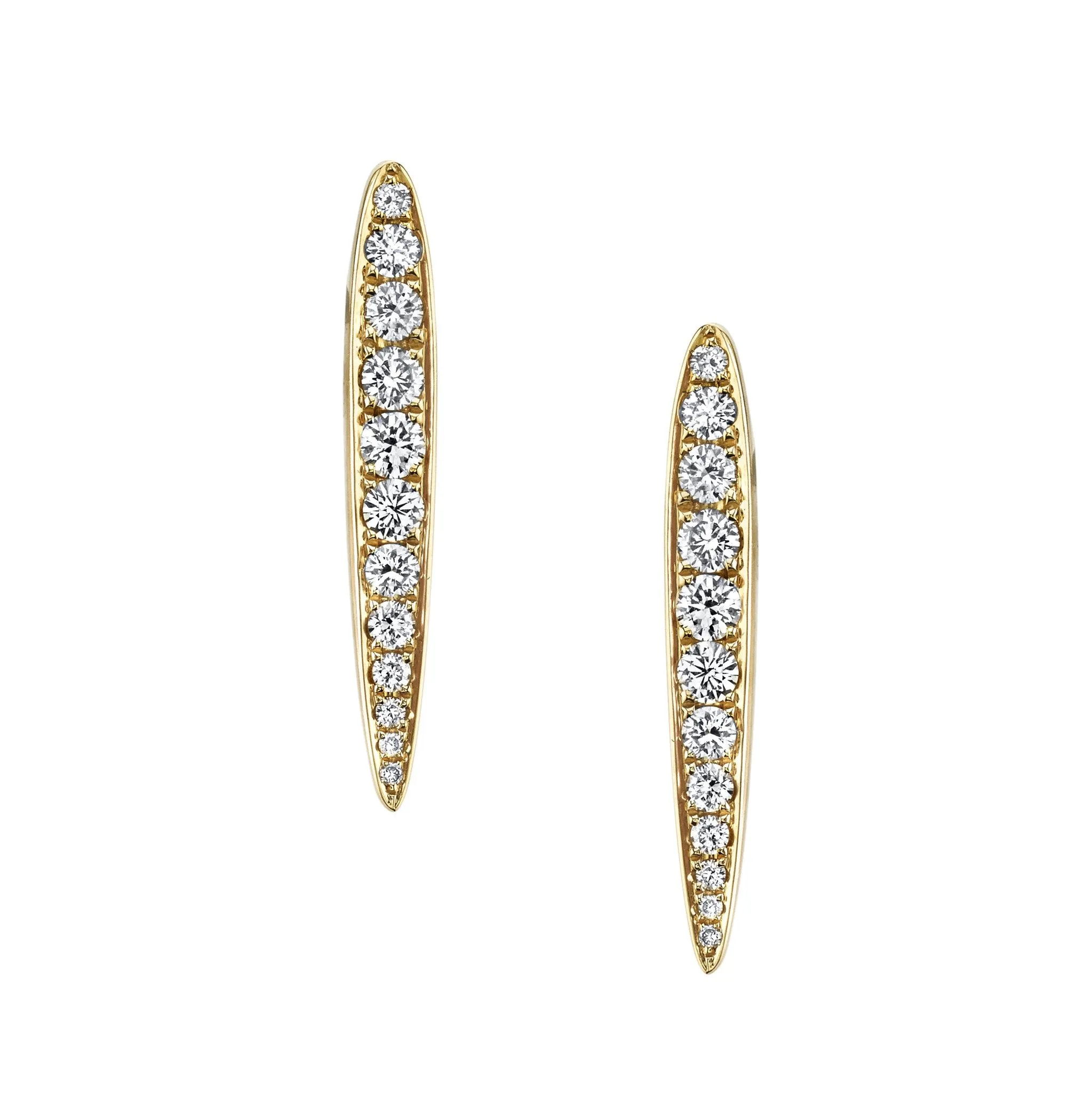 MEDIUM DIAMOND SPEAR EARRINGS Anita Ko