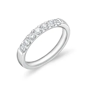 Memoire 18ct White Gold 1/2 Carat Diamond Odessa Eternity Ring Shiels