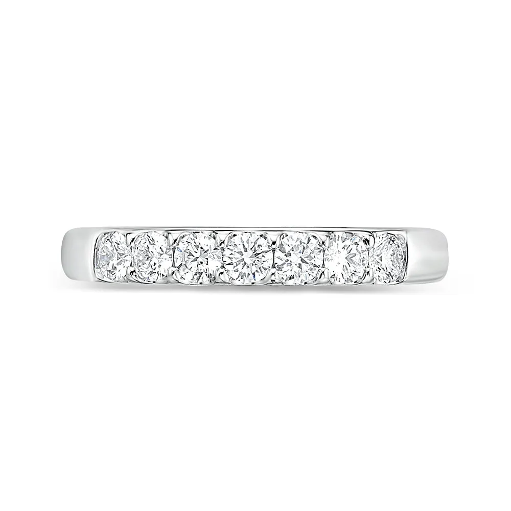Memoire 18ct White Gold 1/2 Carat Diamond Odessa Eternity Ring Shiels