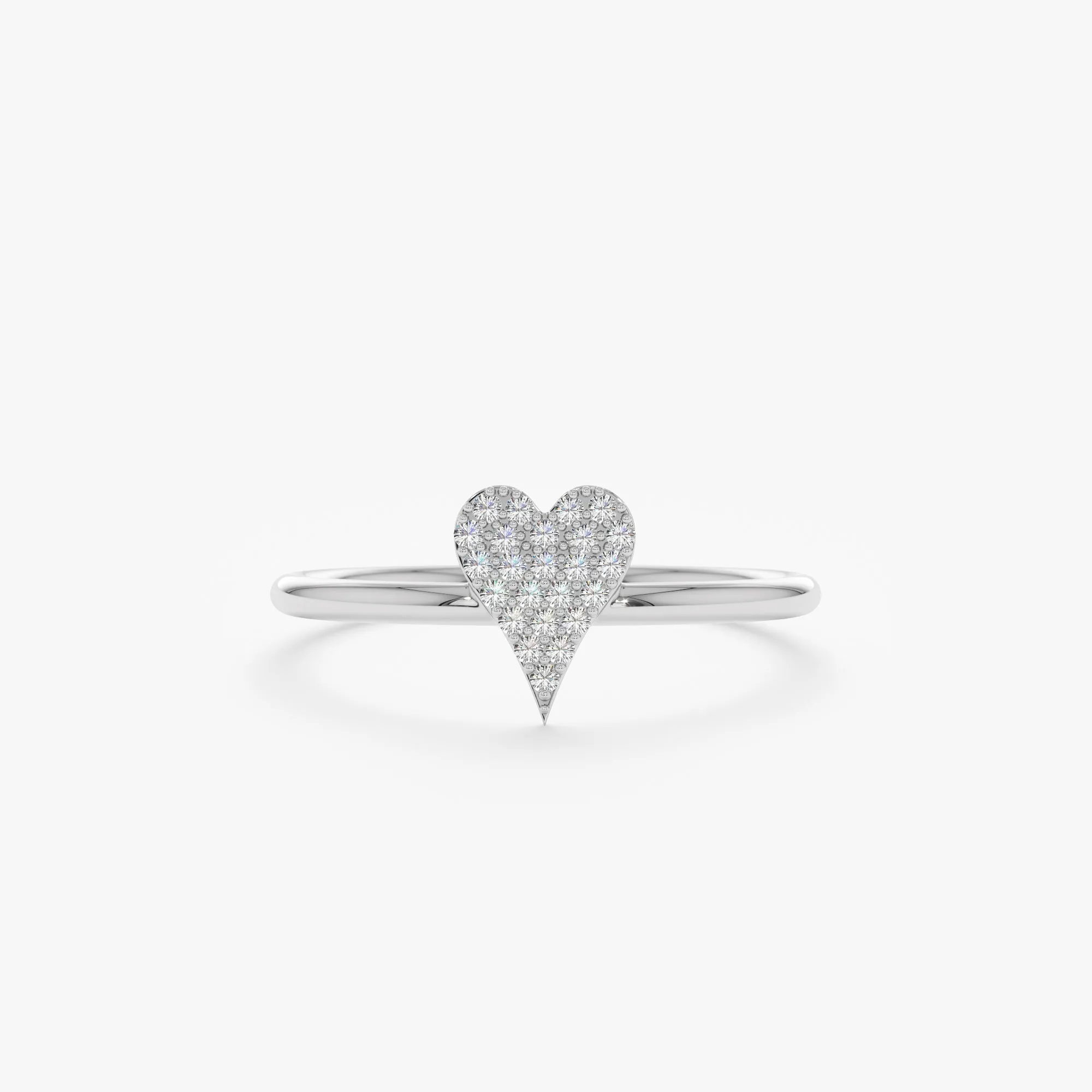 Micro Pave Diamond Heart Ring, Natalie SARAHELISE