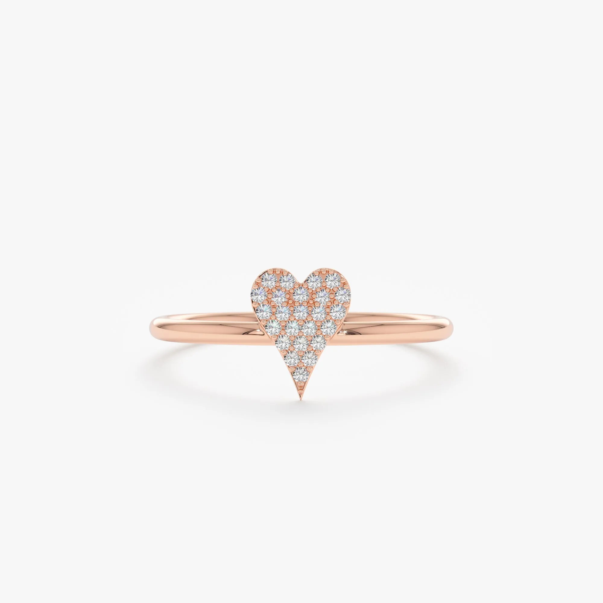Micro Pave Diamond Heart Ring, Natalie SARAHELISE