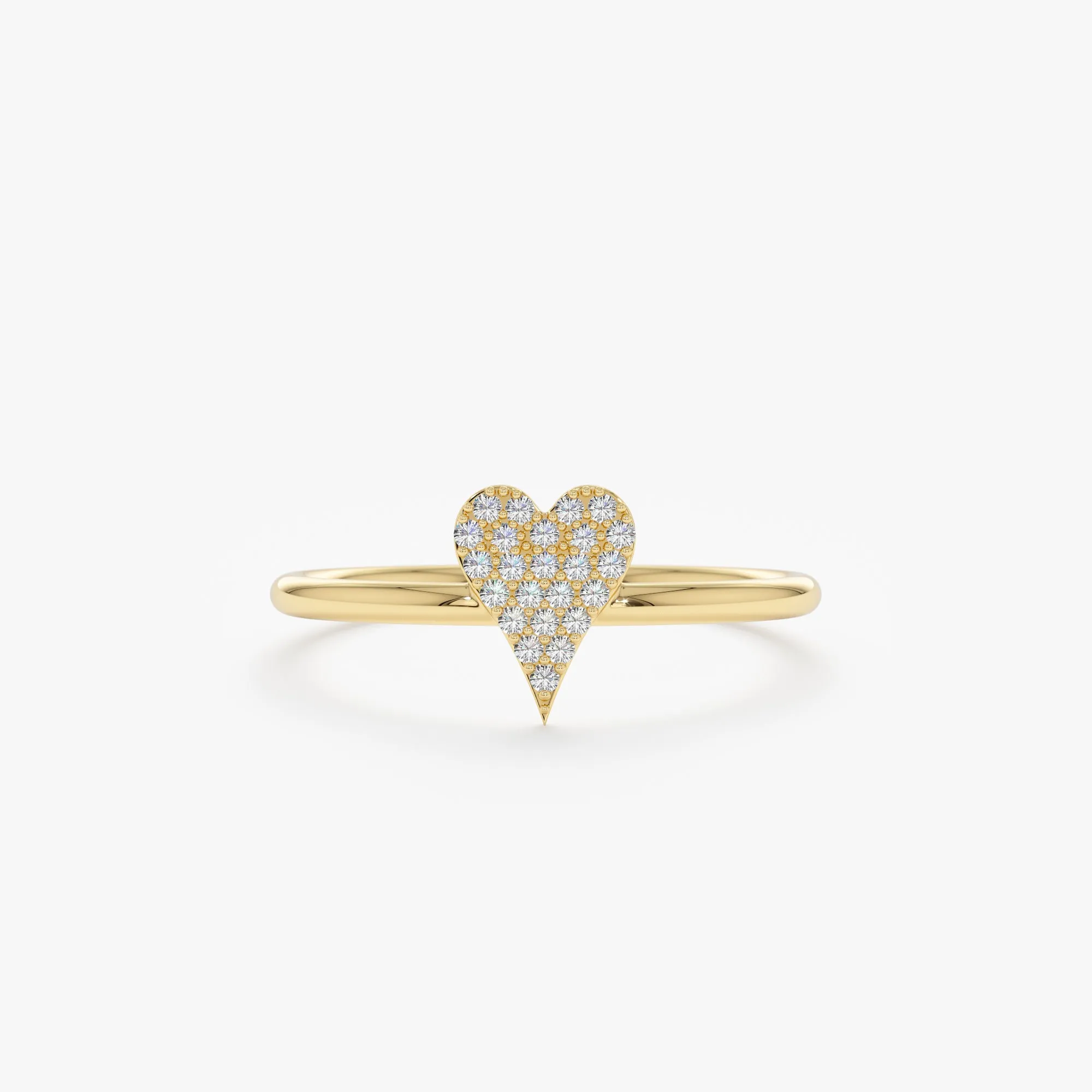 Micro Pave Diamond Heart Ring, Natalie SARAHELISE