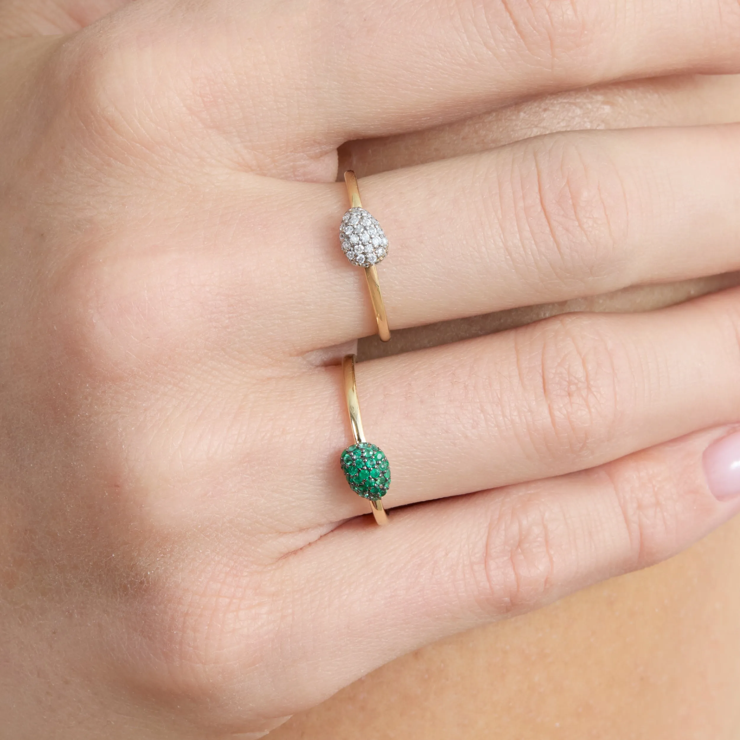 Mini Dome Stackable Ring, Uzma SARAHELISE