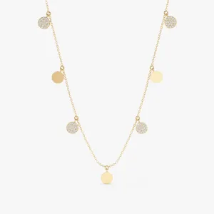 Mixed Coin Drop Necklace, Maggie SARAHELISE