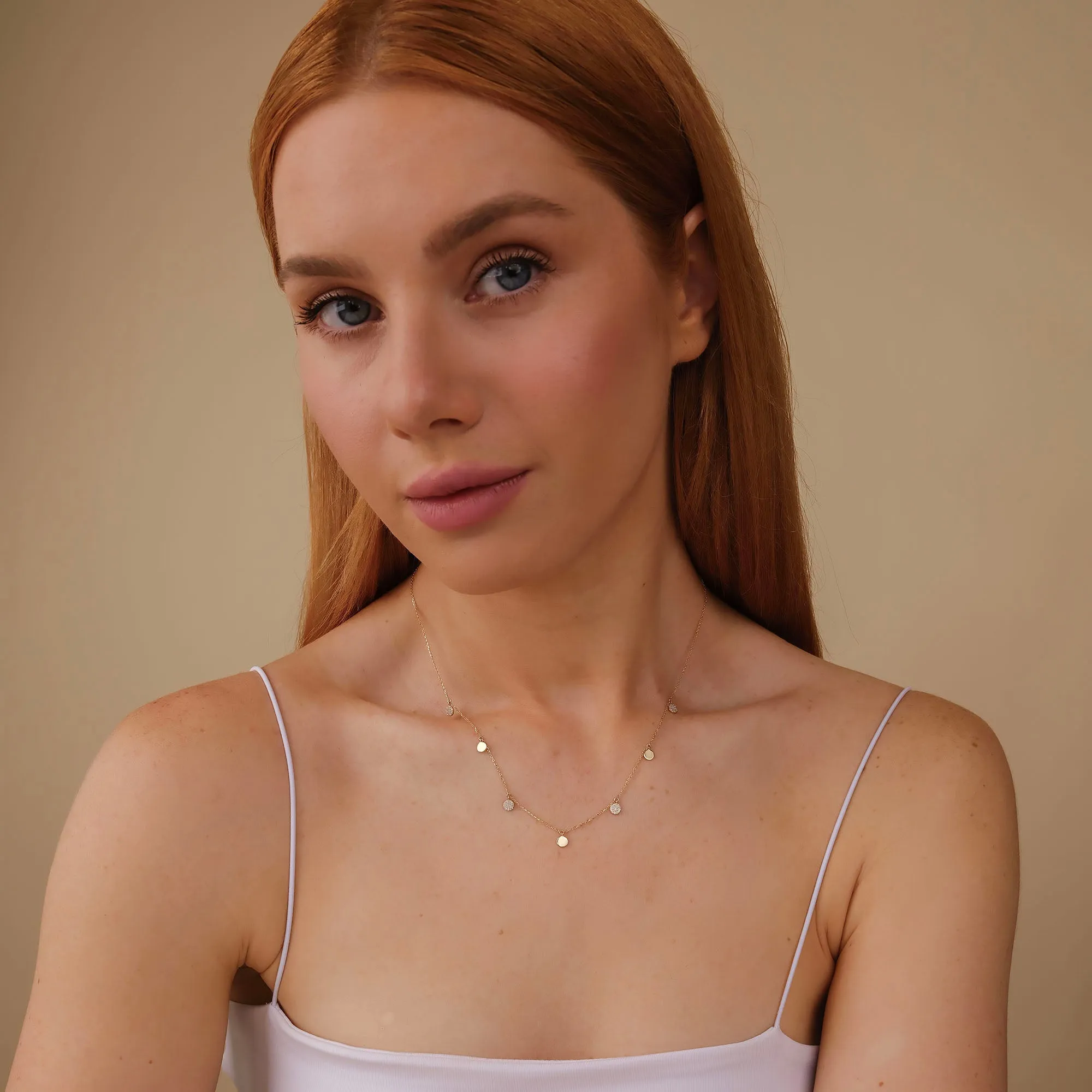 Mixed Coin Drop Necklace, Maggie SARAHELISE