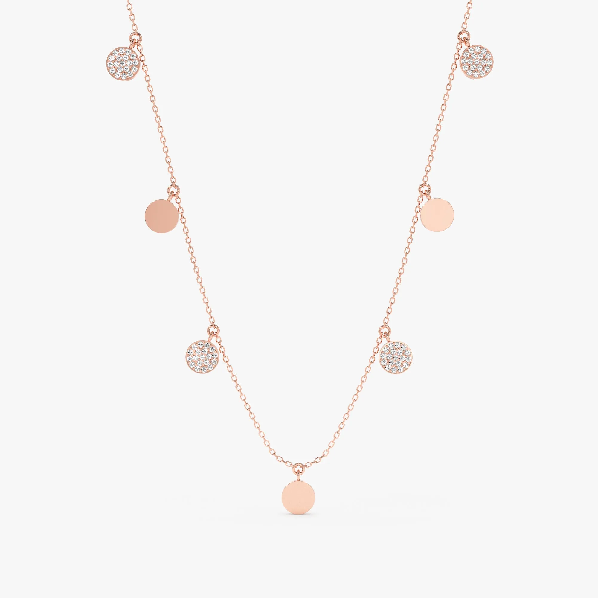 Mixed Coin Drop Necklace, Maggie SARAHELISE