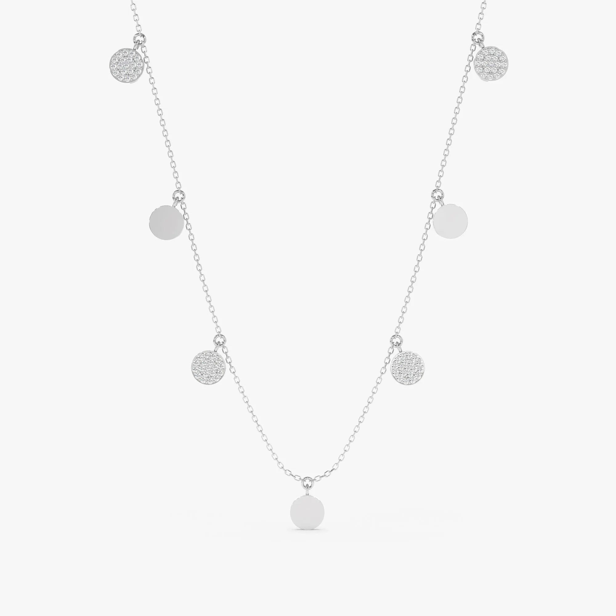 Mixed Coin Drop Necklace, Maggie SARAHELISE