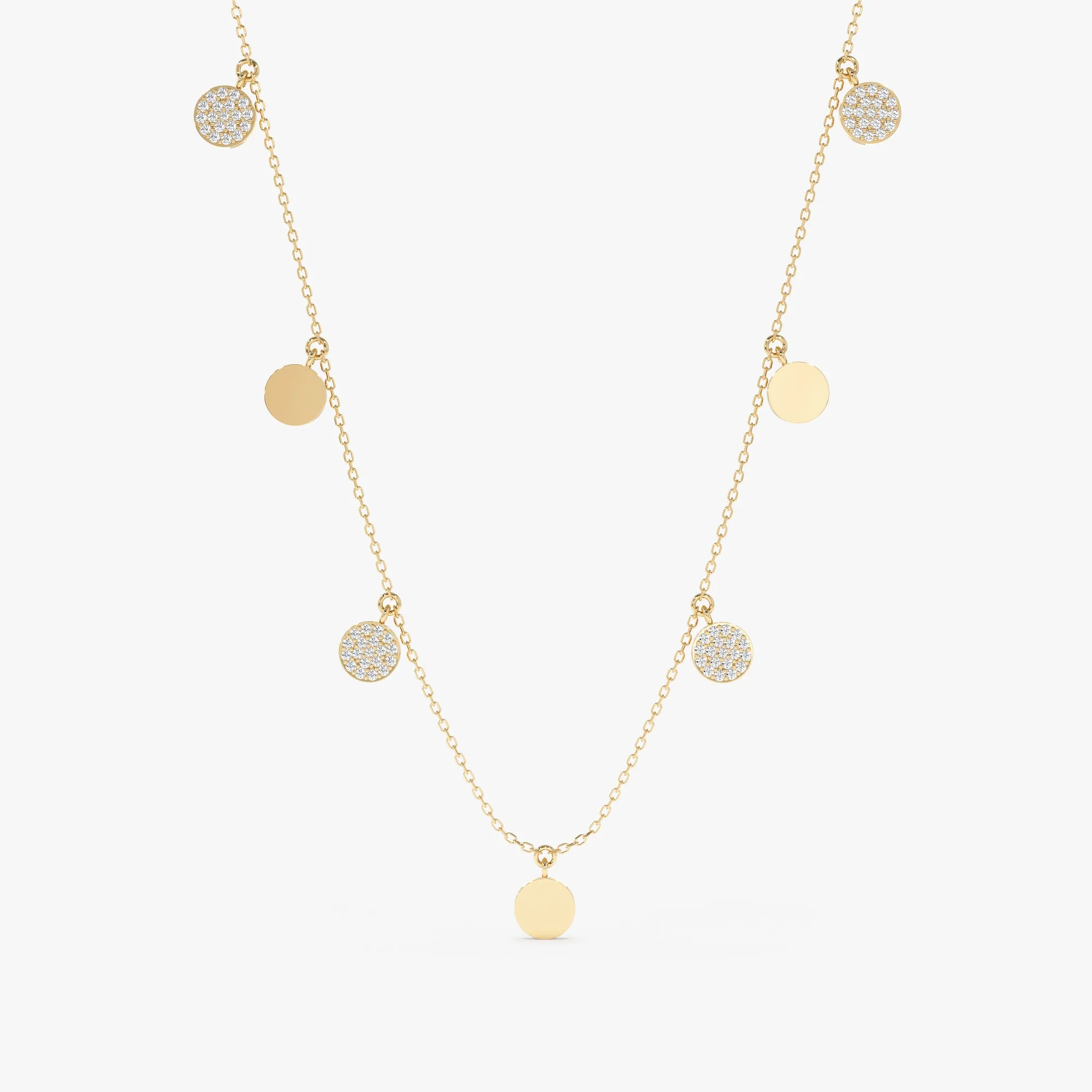 Mixed Coin Drop Necklace, Maggie SARAHELISE