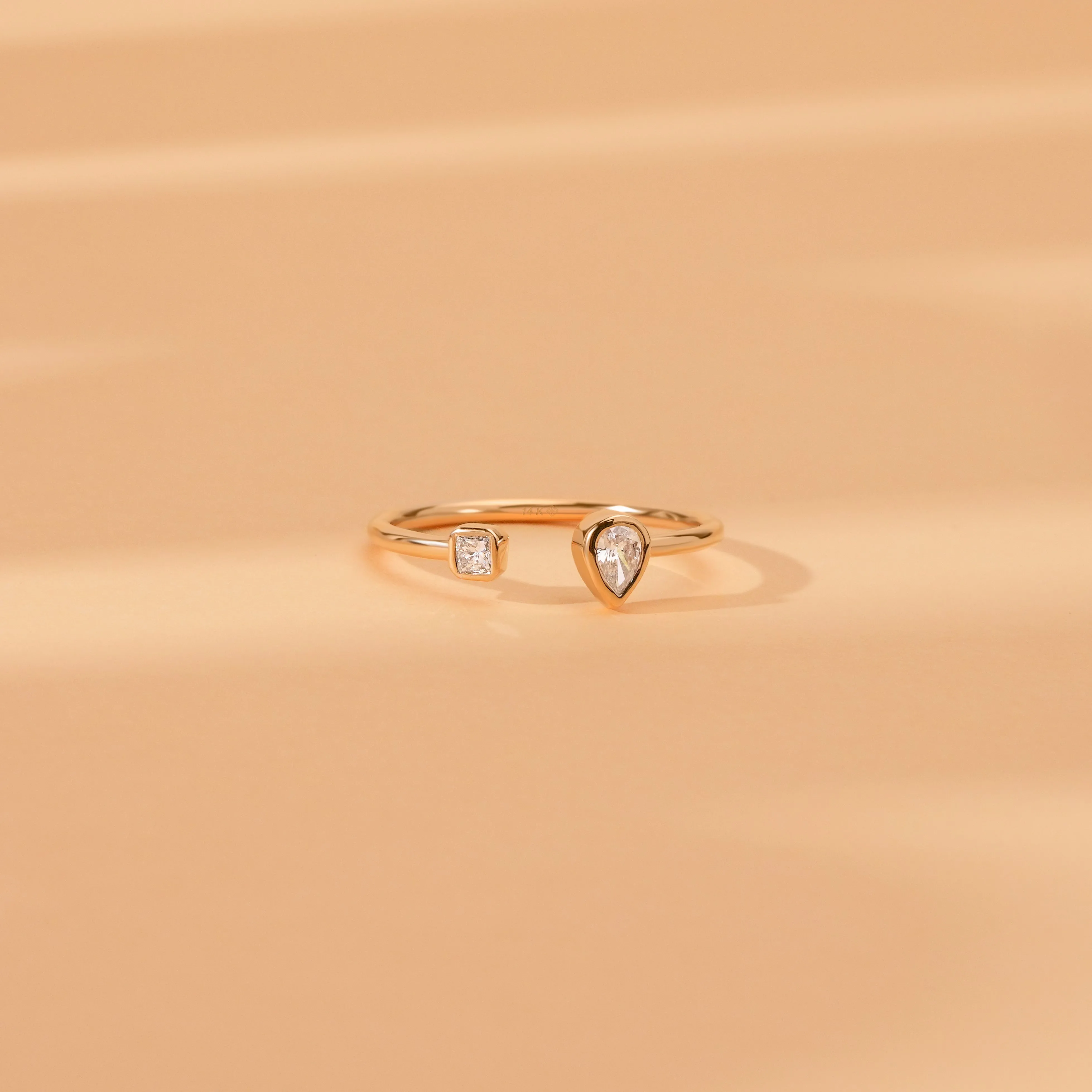 Mixed Diamond Open Ring, Lana SARAHELISE