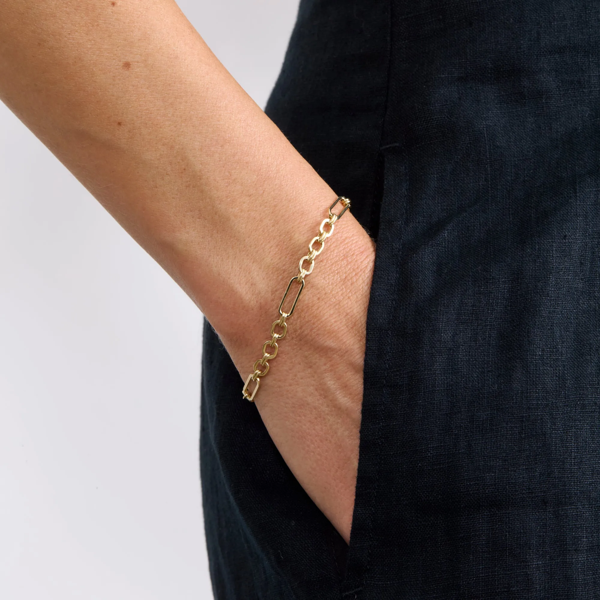 Mixed Link Bracelet, Isolde SARAHELISE