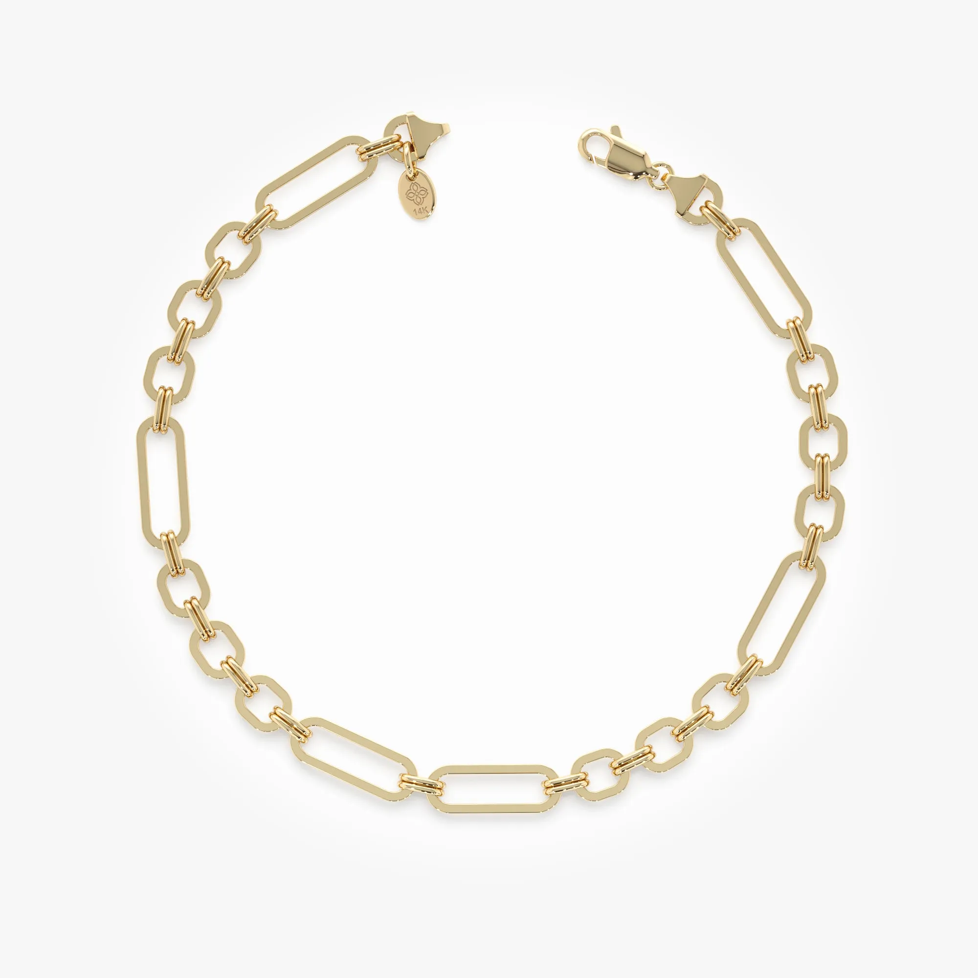 Mixed Link Bracelet, Isolde SARAHELISE