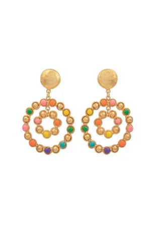 Multi Happy Flower Earrings
