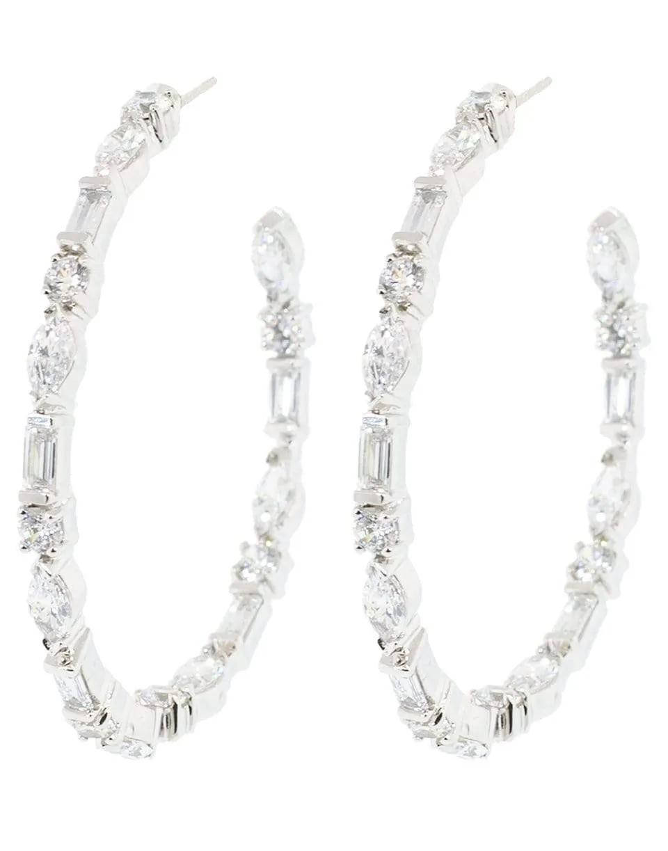 Multi Shape Hoop Earrings
