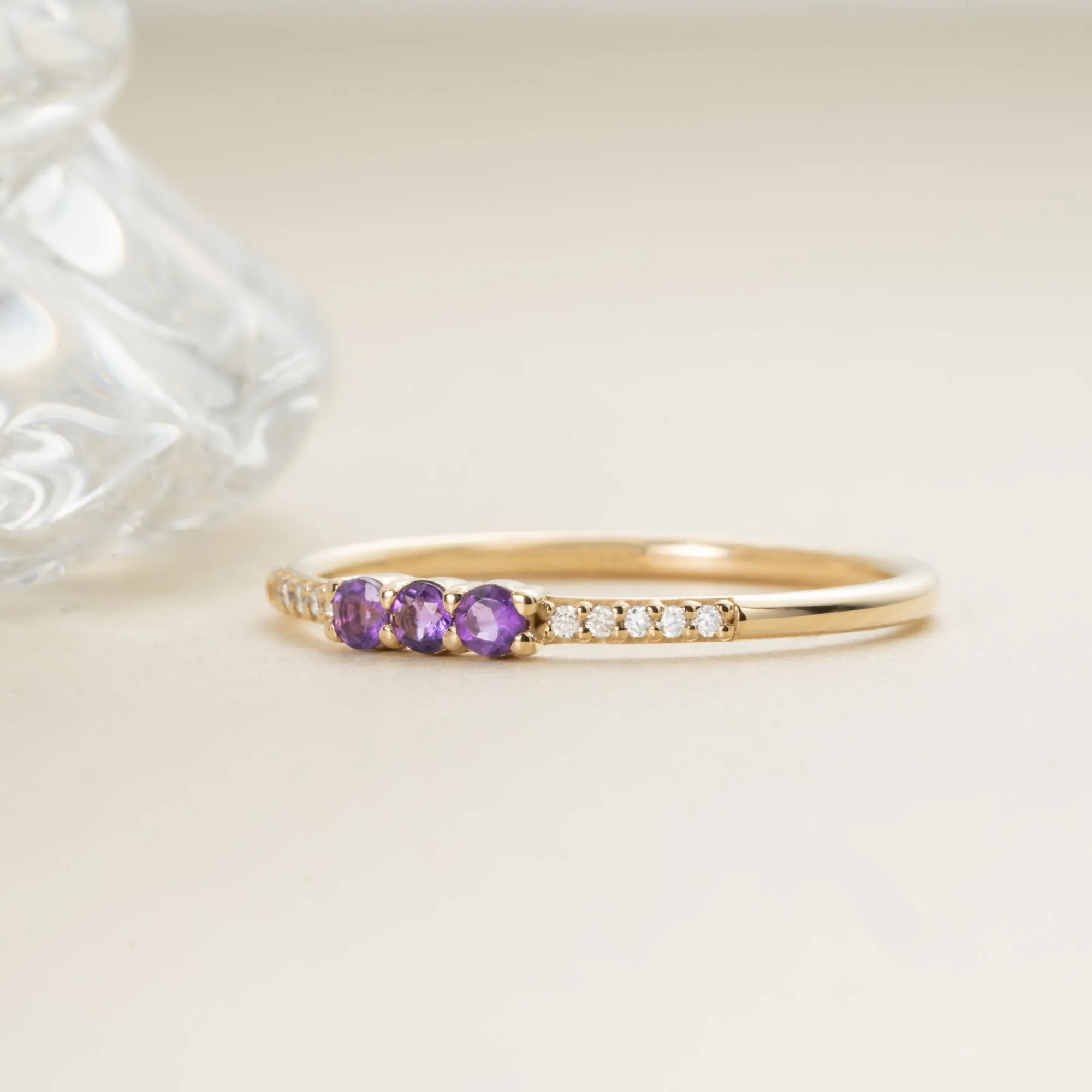 Natural Amethyst and Diamond Ring, Jamie SARAHELISE