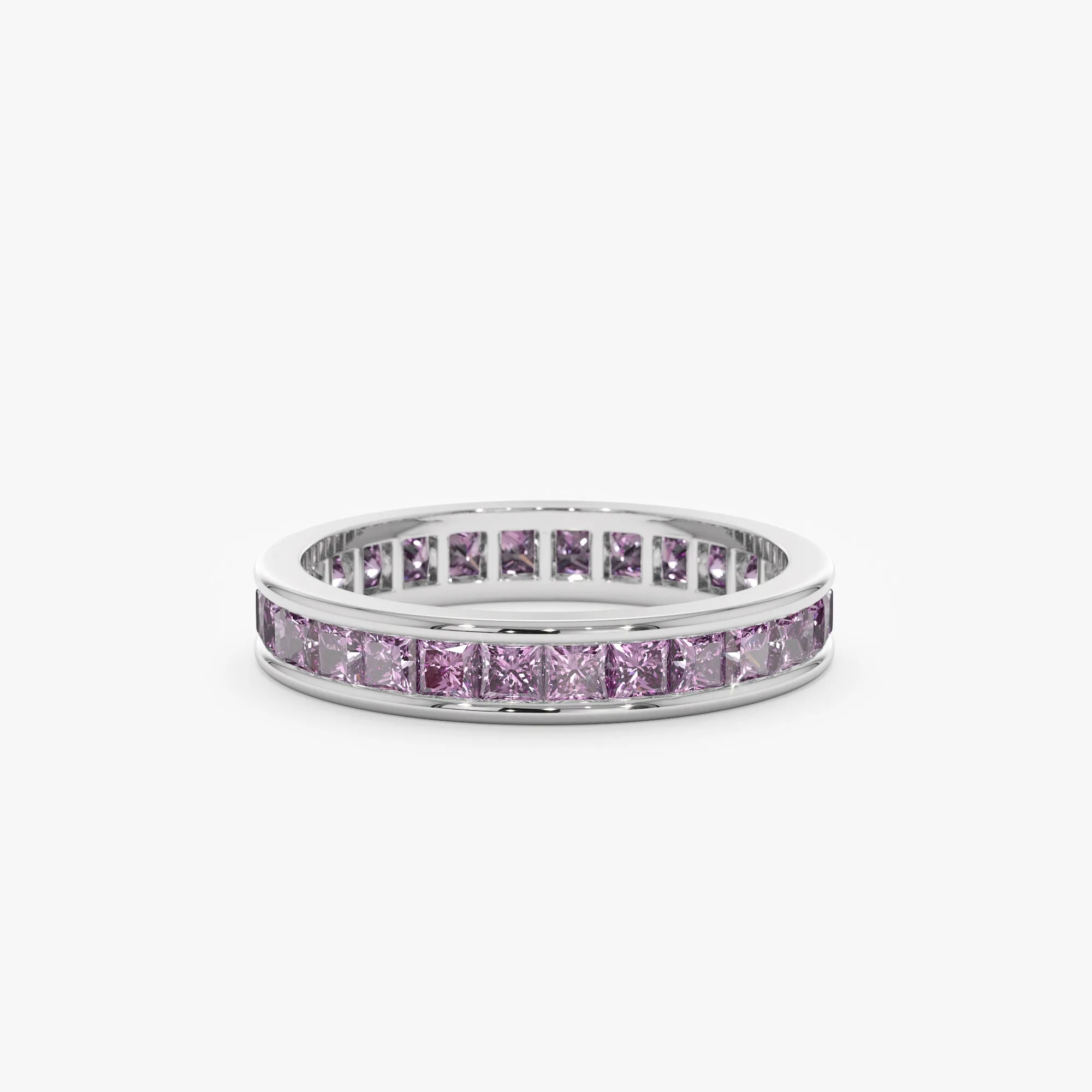 Natural Amethyst Eternity Ring, River SARAHELISE
