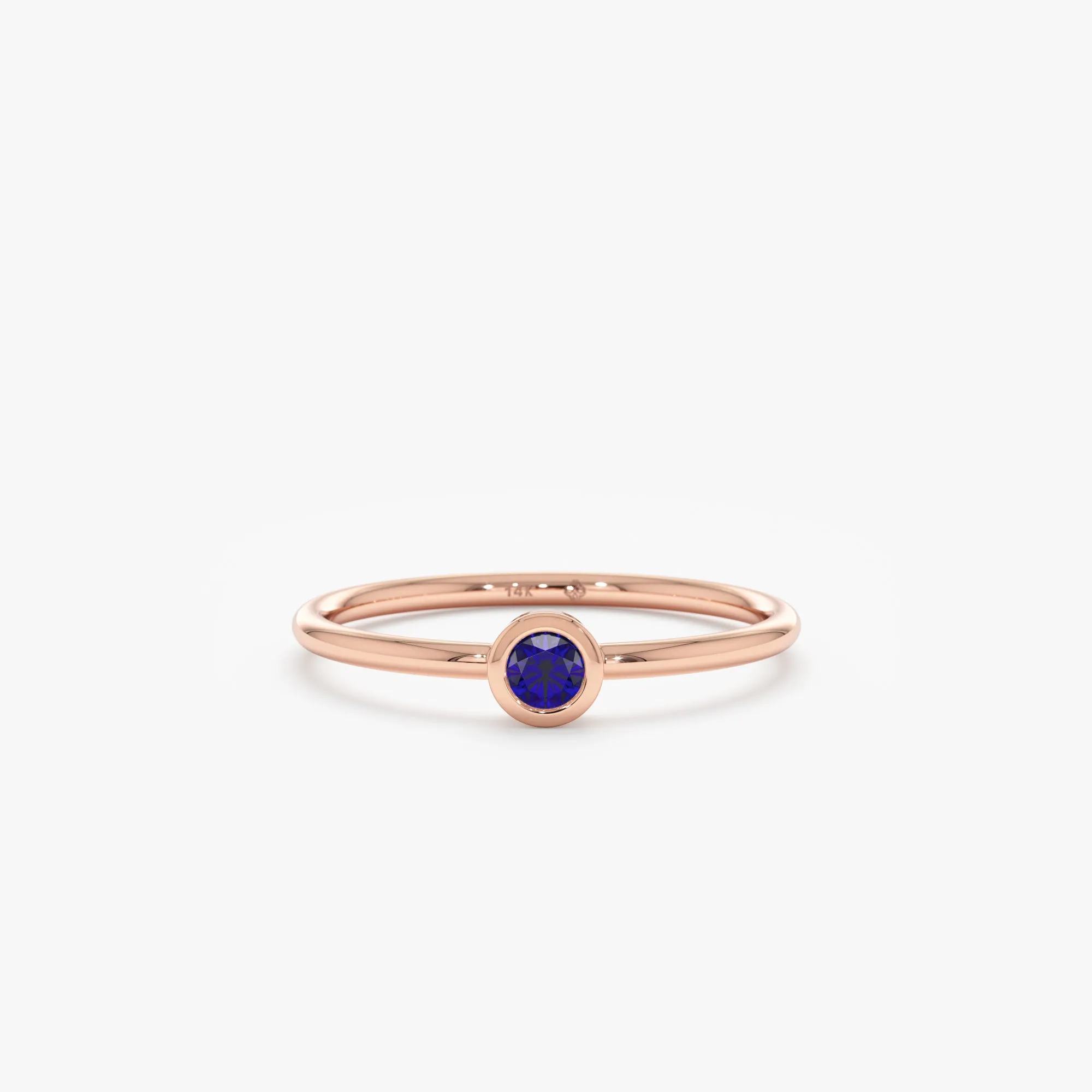 Natural Blue Sapphire Ring, Vienna SARAHELISE