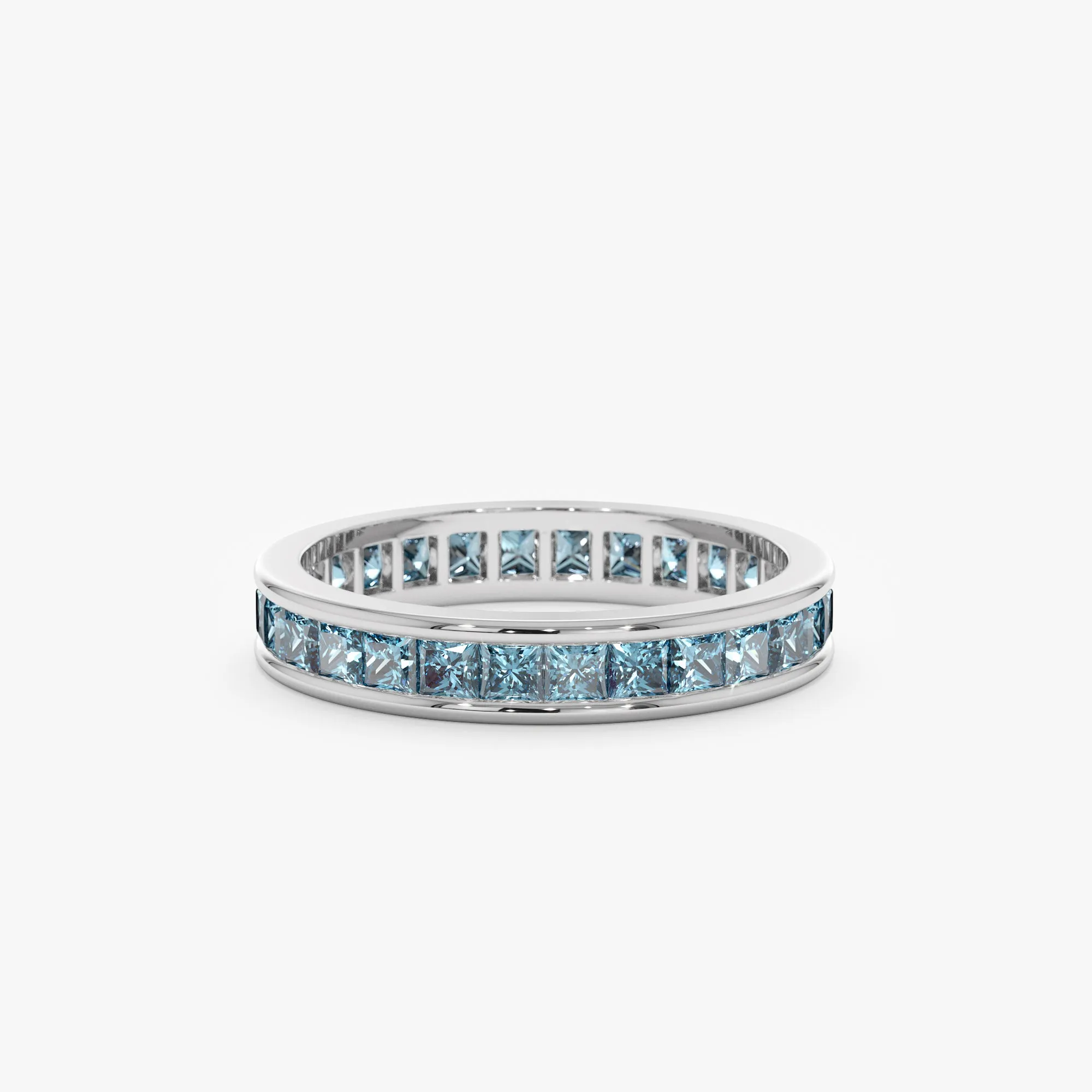 Natural Blue Topaz Eternity Ring, River SARAHELISE
