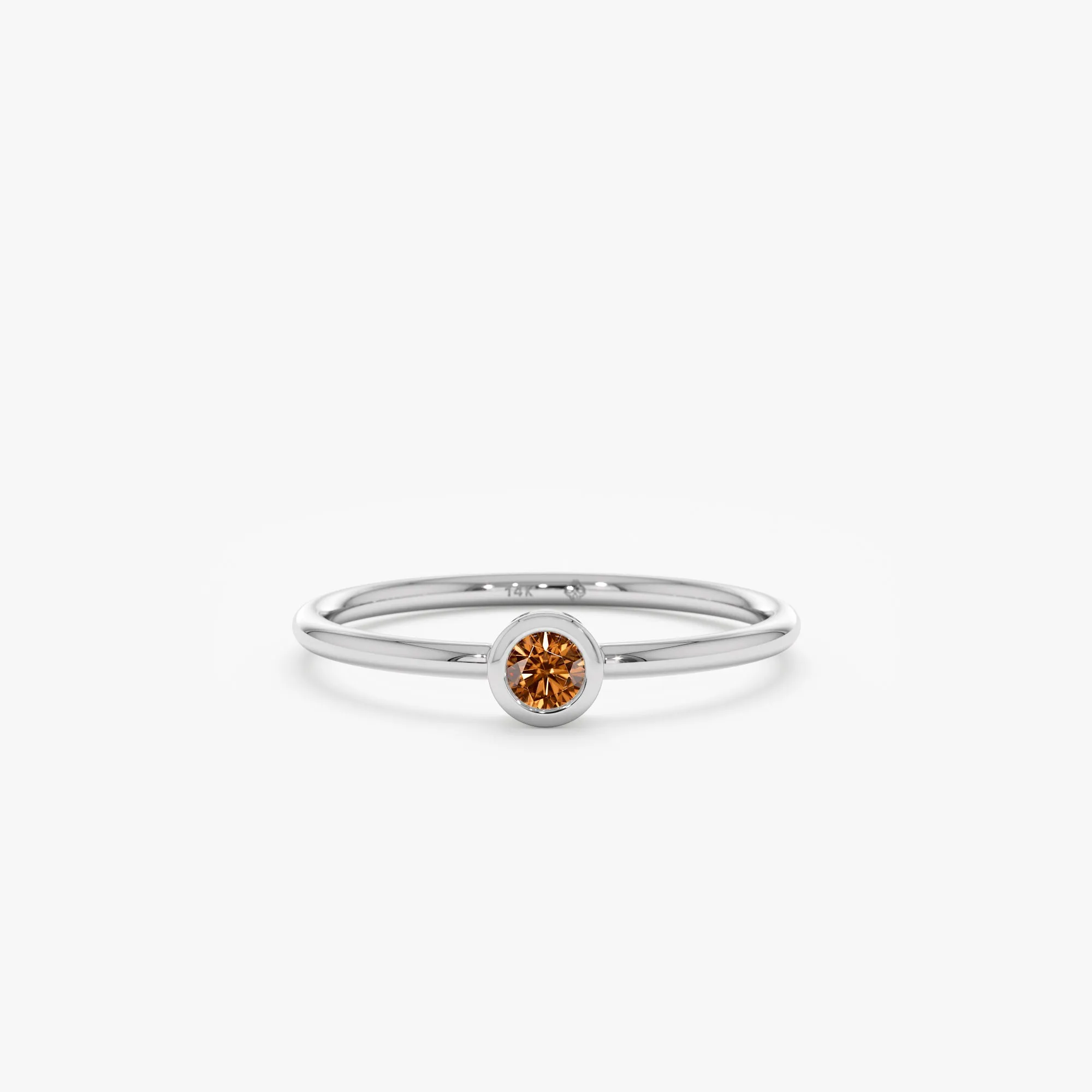 Natural Citrine Bezel Ring, Vienna SARAHELISE