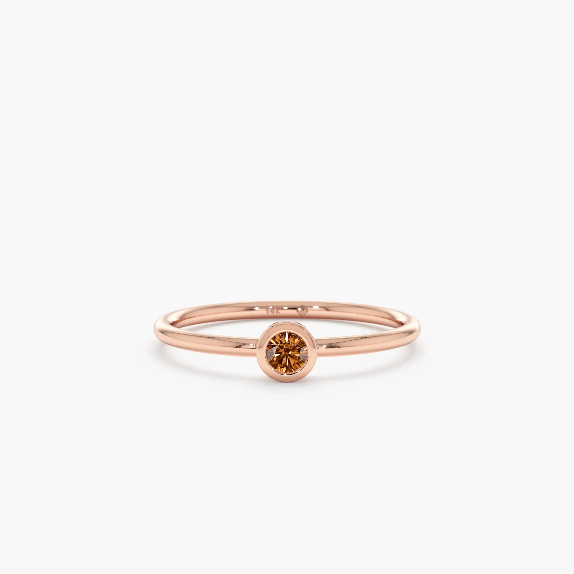Natural Citrine Bezel Ring, Vienna SARAHELISE