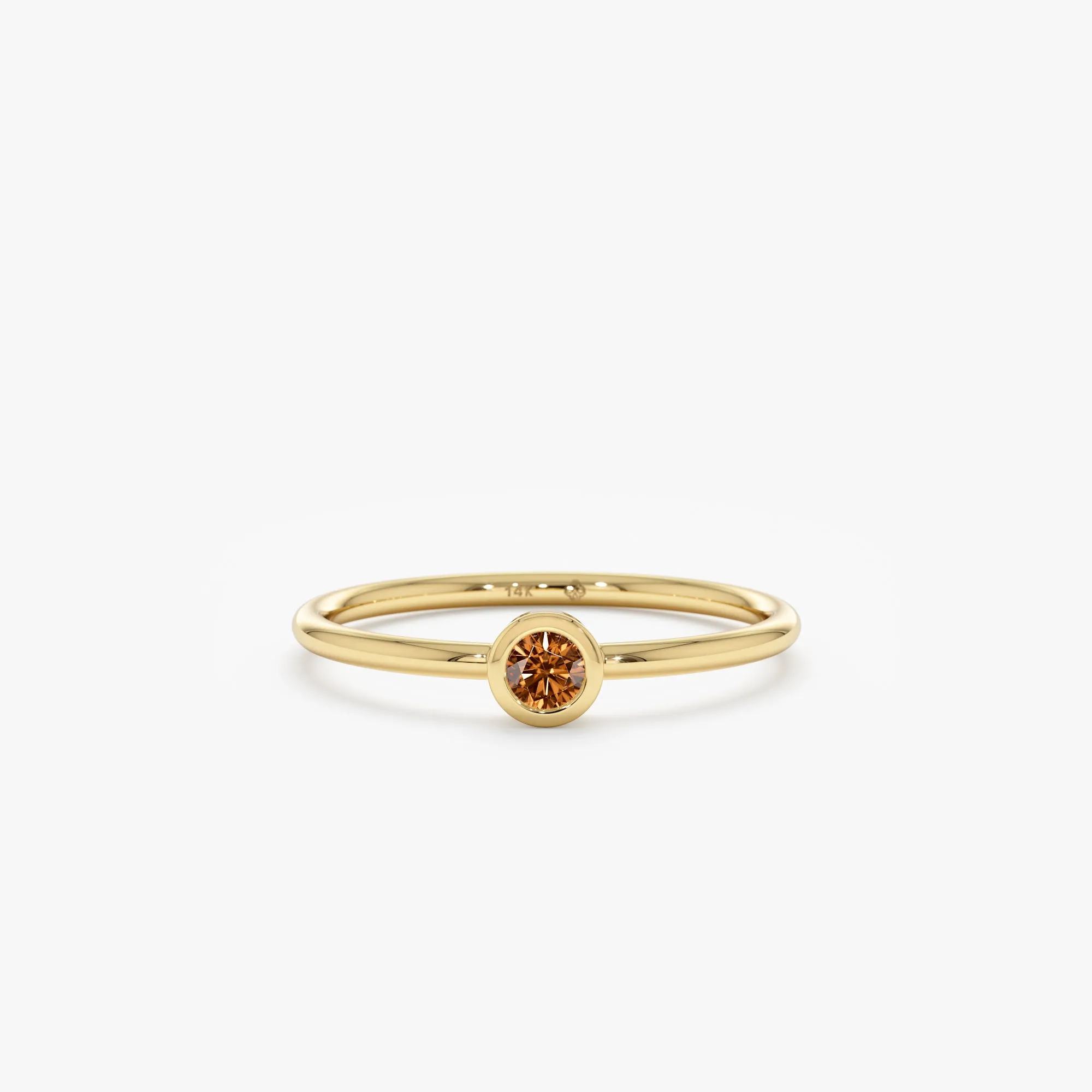 Natural Citrine Bezel Ring, Vienna SARAHELISE
