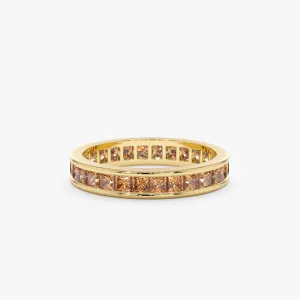 Natural Citrine Eternity Ring, River SARAHELISE