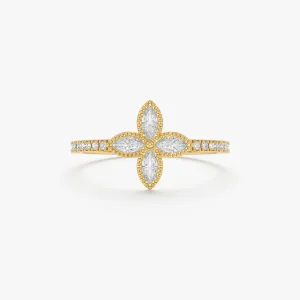 Natural Diamond Clover Ring, Leticia SARAHELISE