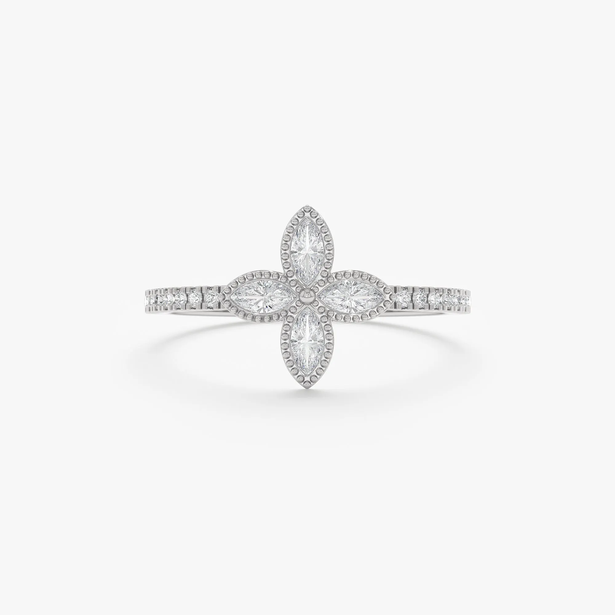 Natural Diamond Clover Ring, Leticia SARAHELISE