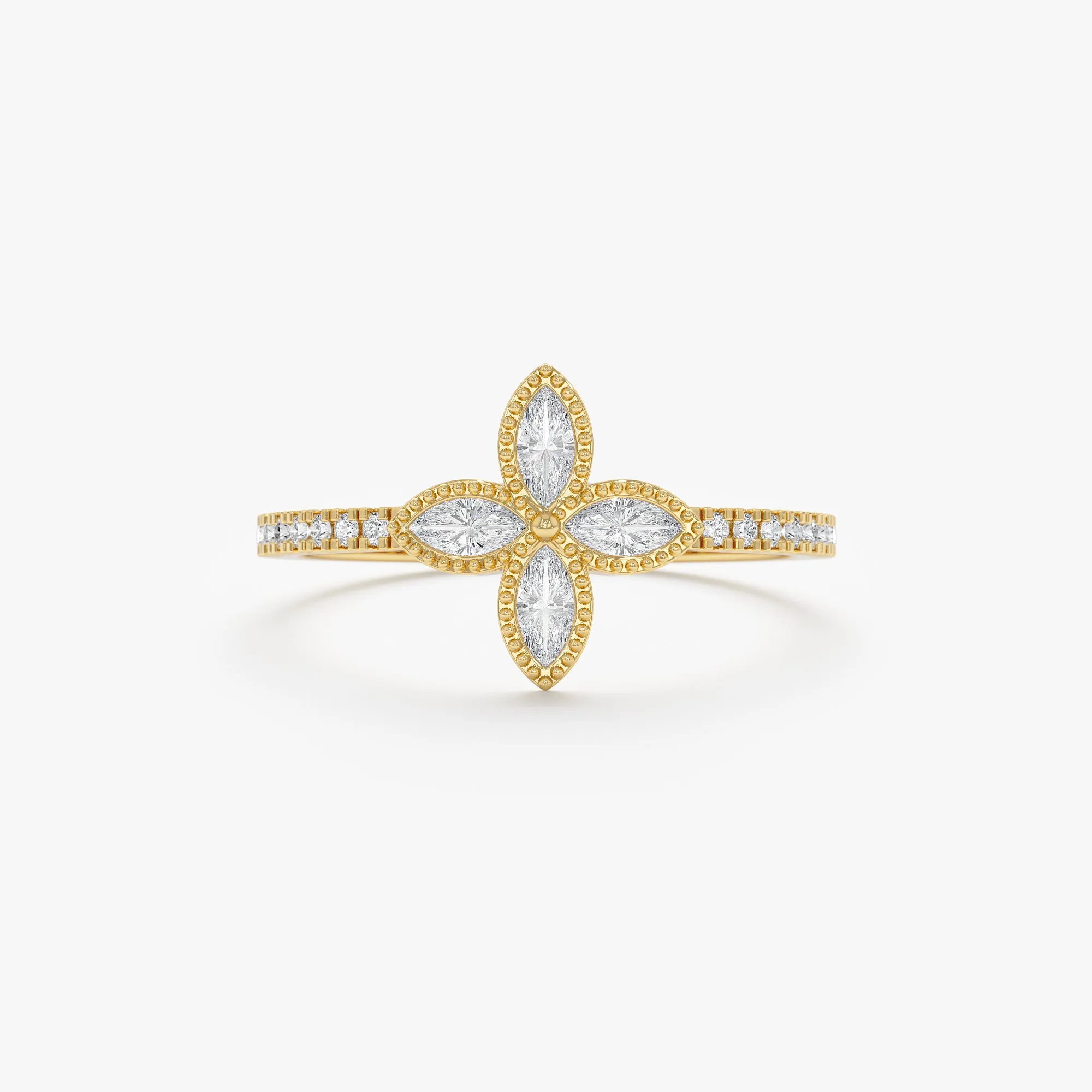 Natural Diamond Clover Ring, Leticia SARAHELISE