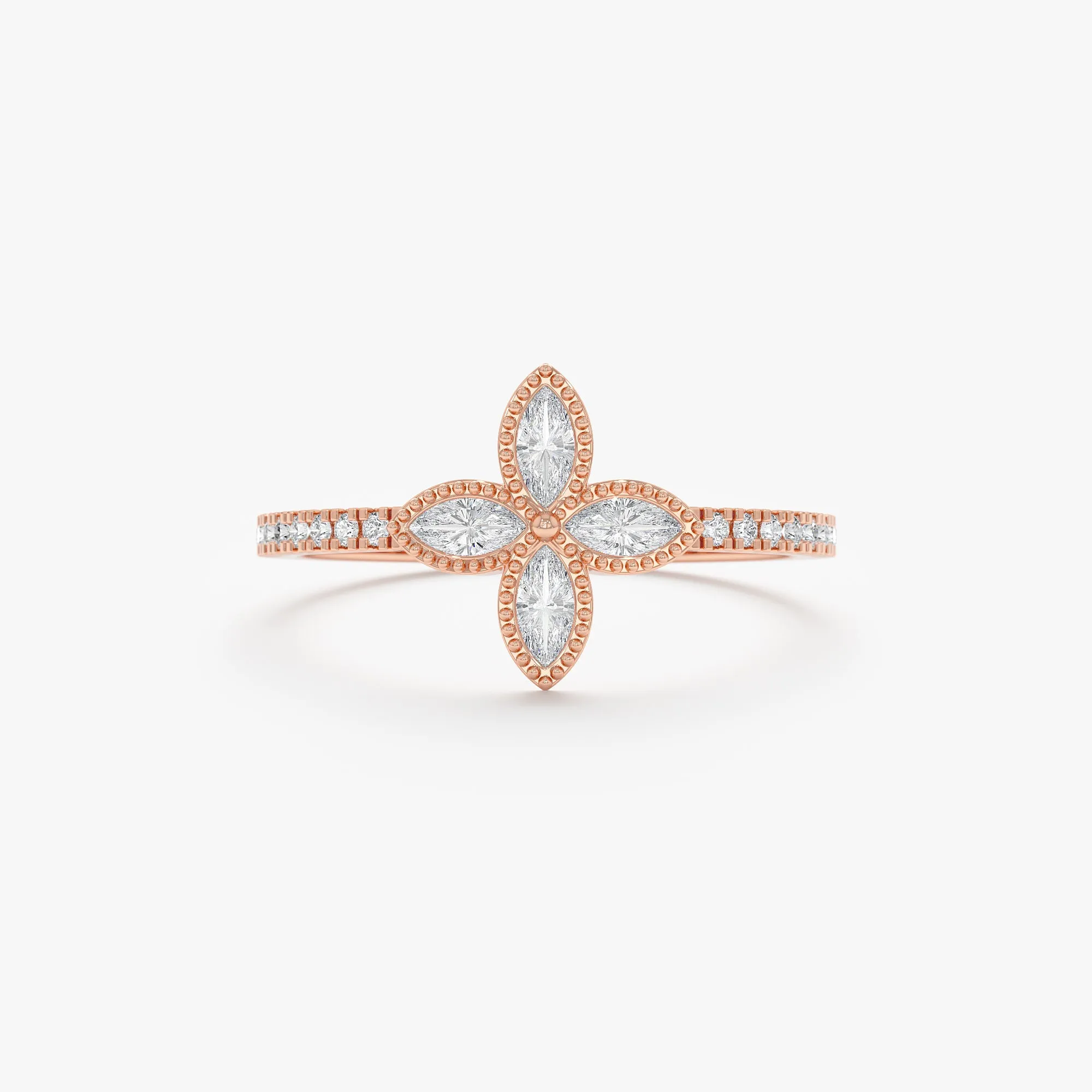 Natural Diamond Clover Ring, Leticia SARAHELISE