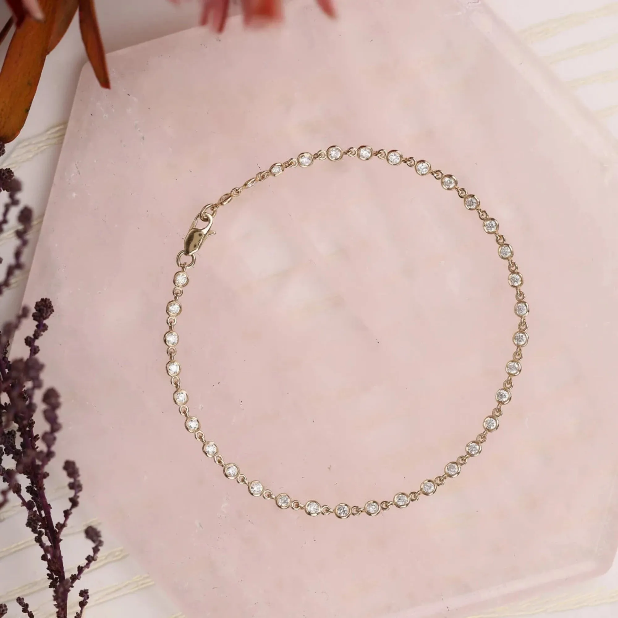 Natural Diamond Tennis Bracelet, Petra SARAHELISE