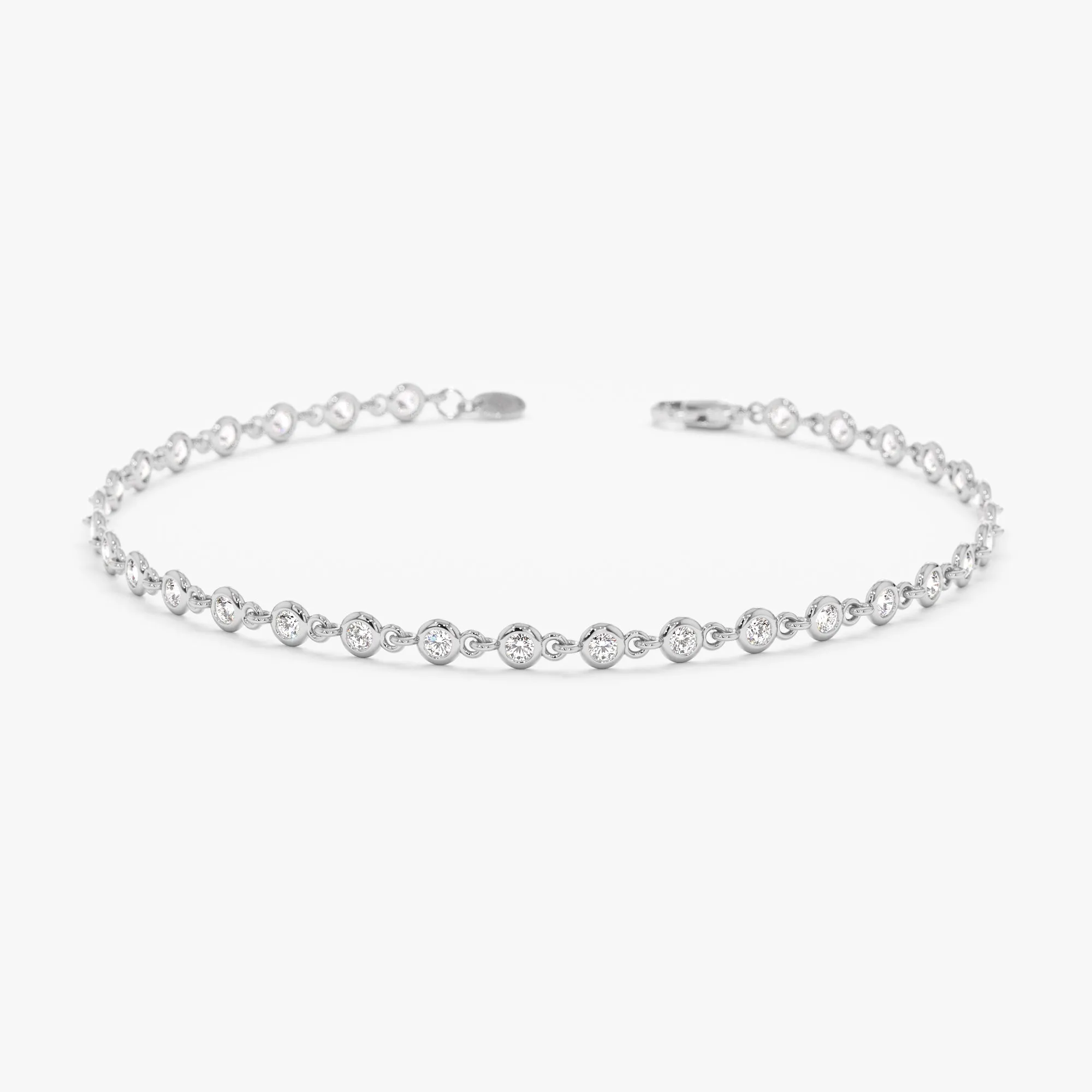Natural Diamond Tennis Bracelet, Petra SARAHELISE