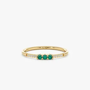 Natural Emerald and Diamond Ring, Jamie SARAHELISE