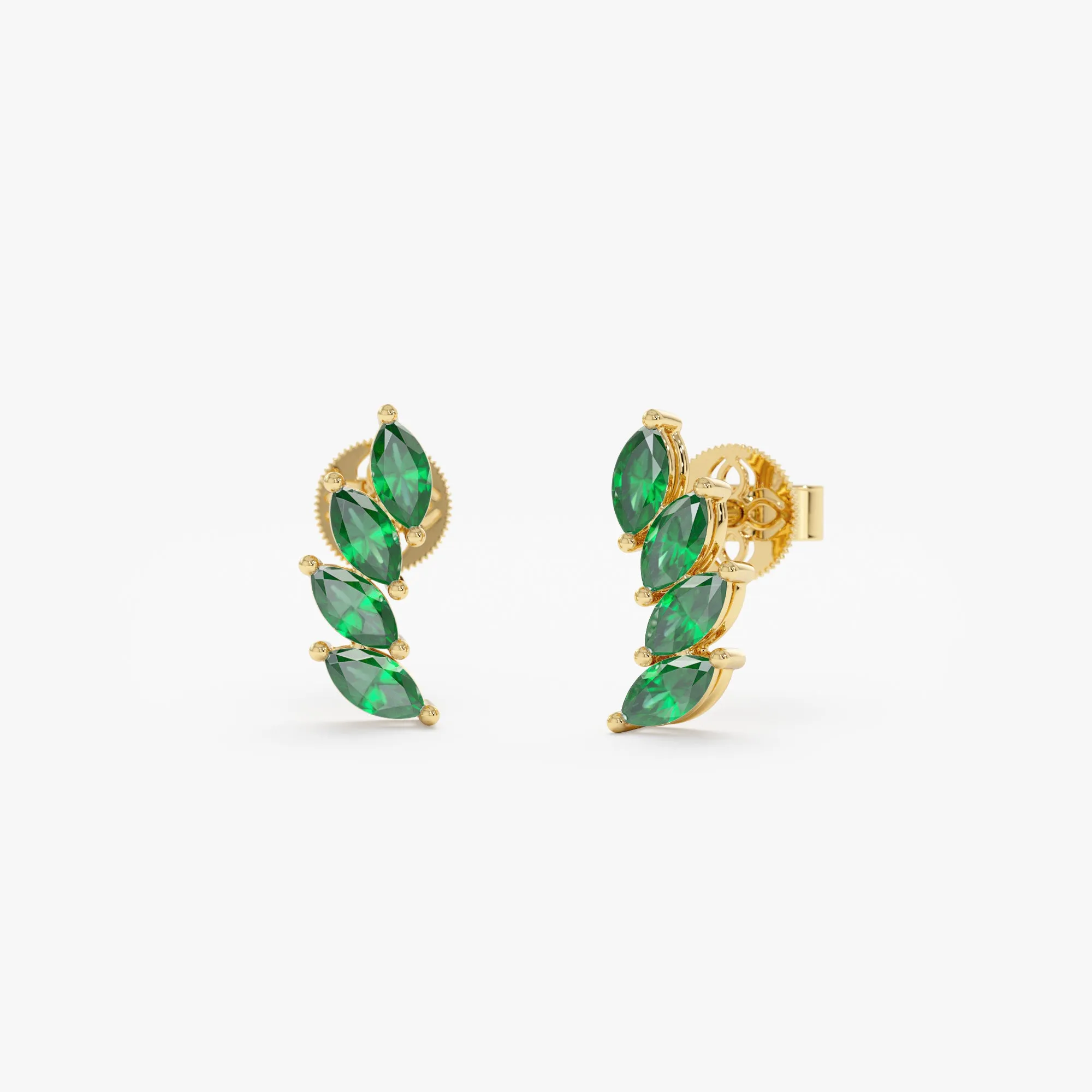 Natural Emerald Ear Climber, Rosemary SARAHELISE