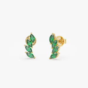 Natural Emerald Ear Climber, Rosemary SARAHELISE